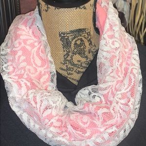 Hobby lobby infinity scarf 🧣lace overlay